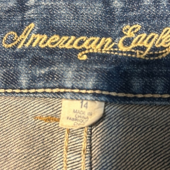 American Eagle Jean Mini Skirt 14 Y2K - Picture 5 of 6